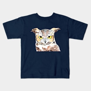 Owl - night owls with sharp eyes and ears Kids T-Shirt